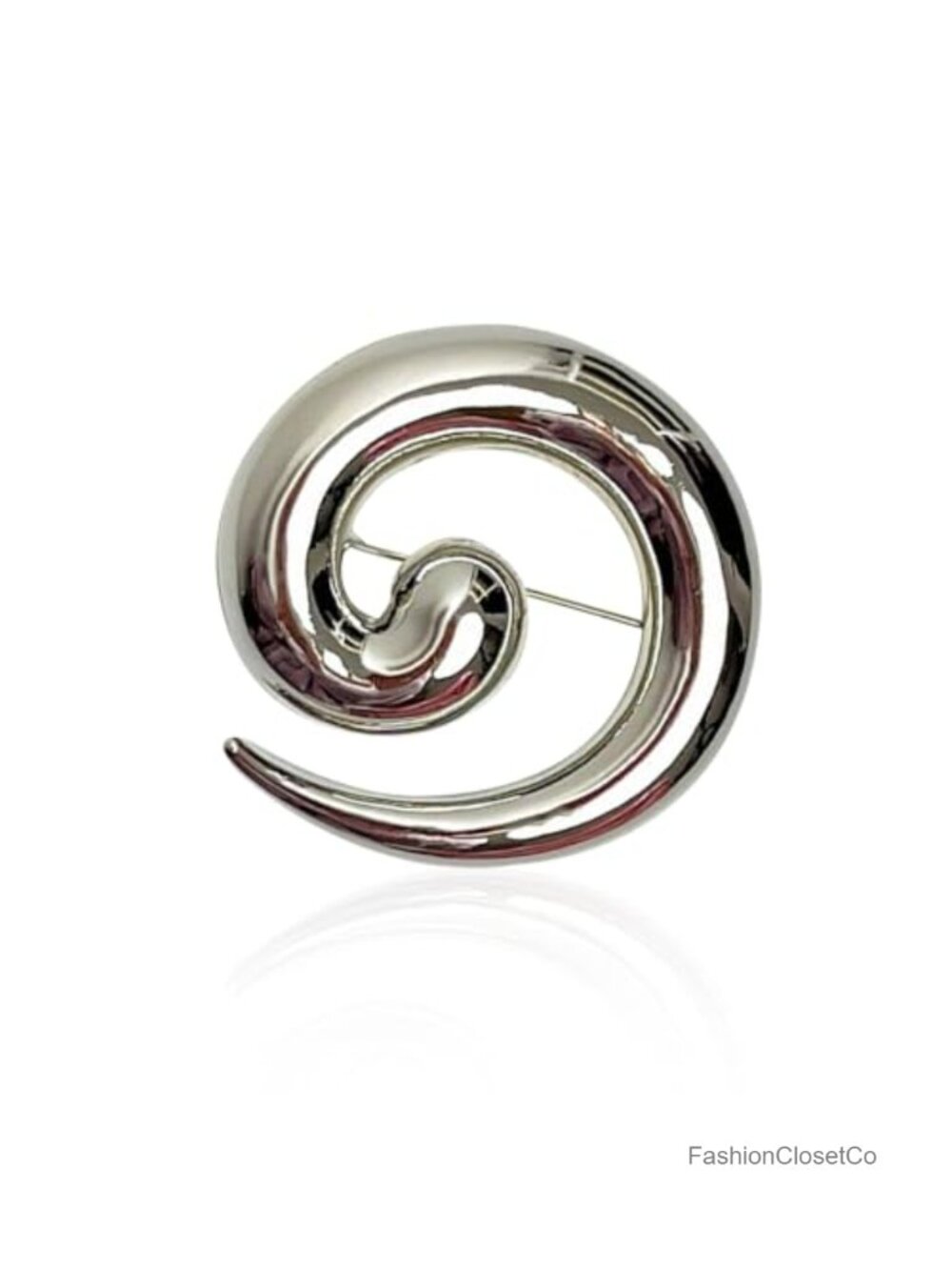 Snail Brooch Pin Gold/Silver Plated Twist Lapel Pin Jacket Suit Accessory
